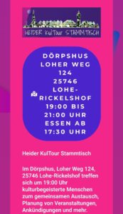 Heider KulTour Stammtisch