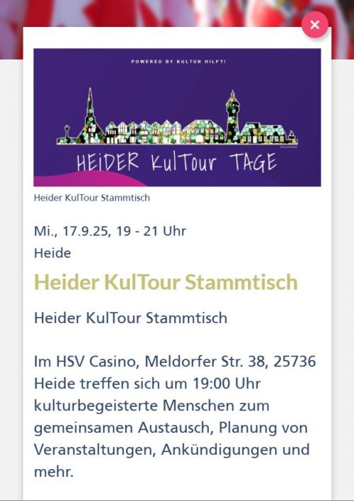 Heider KulTour Stammtisch